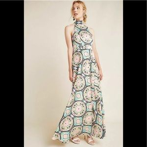 NWT Anthropologie Nicole Miller Serena Maxi